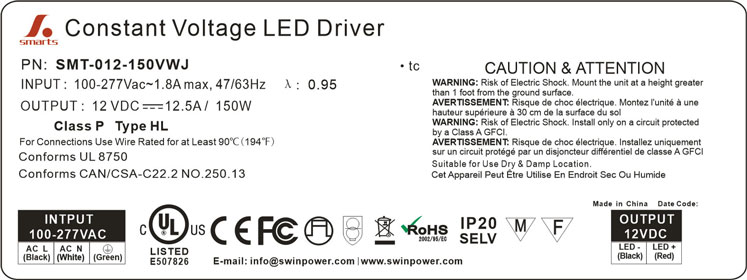 277Vac led power supply