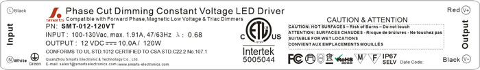 12v 10a constant voltage led driver