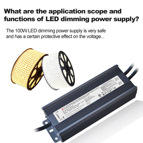 Was sind der Anwendungsbereich und die Funktionen der LED-Dimmstromversorgung?
