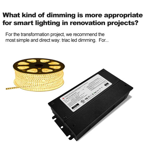 Welche Art von Dimmung ist besser geeignet für intelligente Beleuchtung in Renovierungsprojekten?
