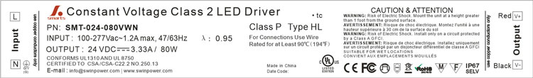 UL led driver 24v