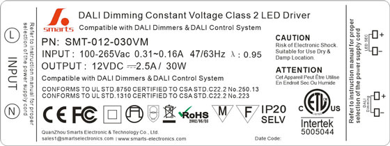 12V 24V led dali dimming driver