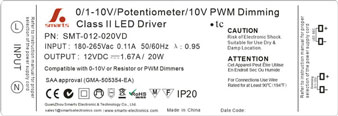  0-10v dimmable led driver