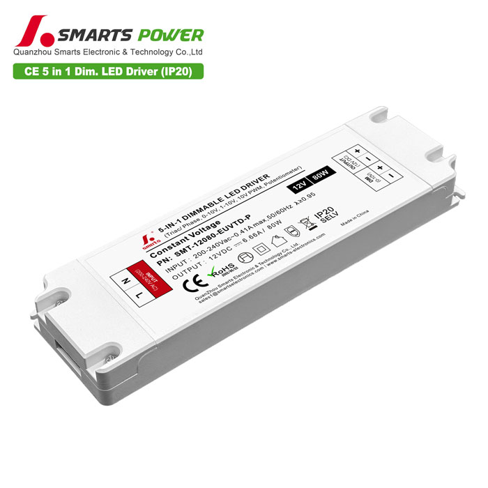 plastic housing 200-240VAC 5 in 1 dimmable led driver