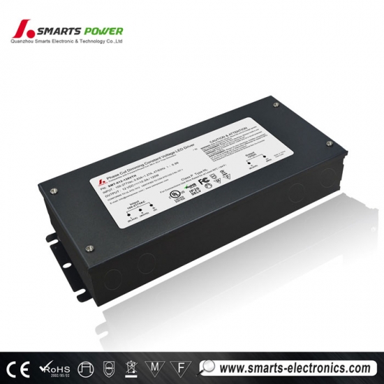 UL listed 277vac 12vdc Triac dimmable led driver