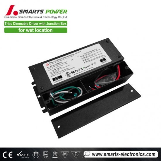 277v 12v 24v 300w triac dimmable led driver with junction box