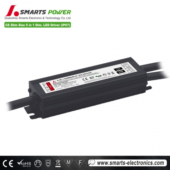5-in-1 dimmbarer LED-Treiber 12 V 36 W