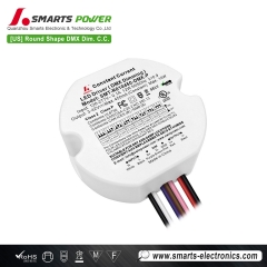 beste Kleine Lasten 10W DMX512 dimmbarer Konstantstrom runder LED-Treiber