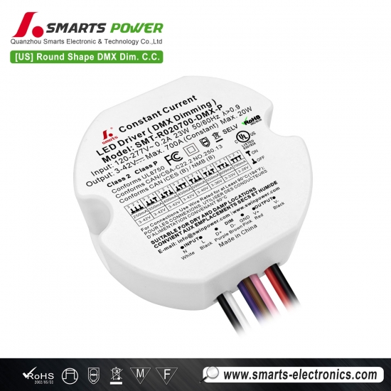 beste 20W DMX512 dimmbarer Konstantstrom runder LED-Treiber Beleuchtung für Fassadenakzente