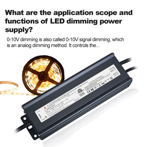 Was sind der Anwendungsbereich und die Funktionen der LED-Dimmstromversorgung?