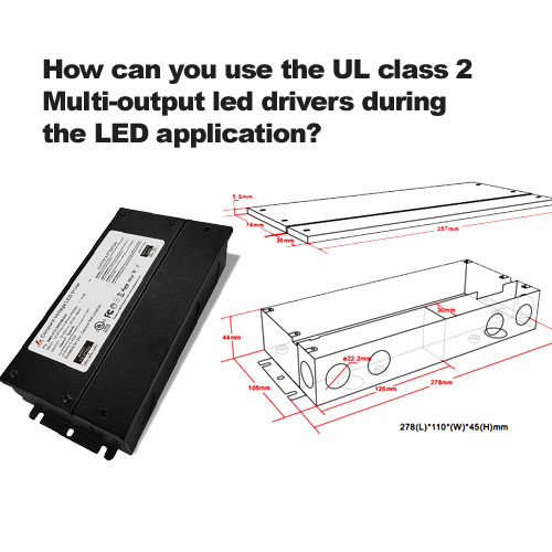 Wie können Sie die LED-Treiber der Klasse 2 mit mehreren Ausgängen während der LED-Anwendung verwenden?