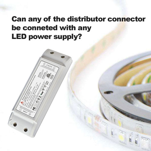 Kann einer der Verteilerstecker mit einem LED-Netzteil verbunden werden?