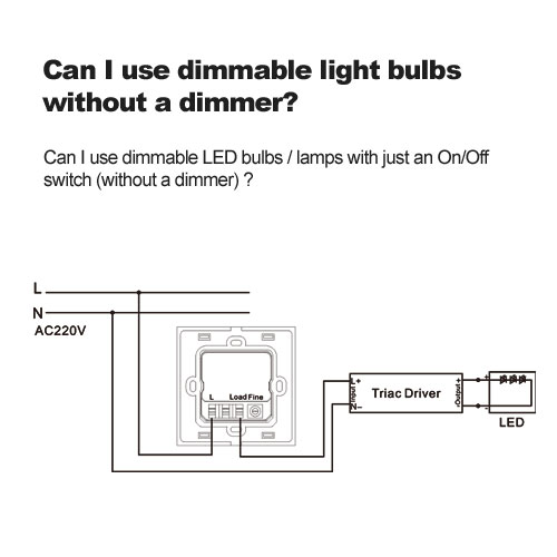 Kann ich dimmbare Glühbirnen ohne Dimmer verwenden?
