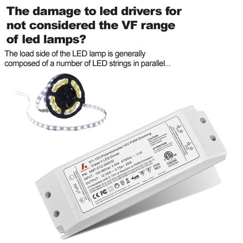 Der Schaden an LED-Treibern, wenn die VF-Reihe von LED-Lampen nicht berücksichtigt wird?