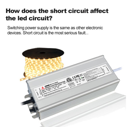 Wie wirkt sich der Kurzschluss auf die LED-Schaltung aus?