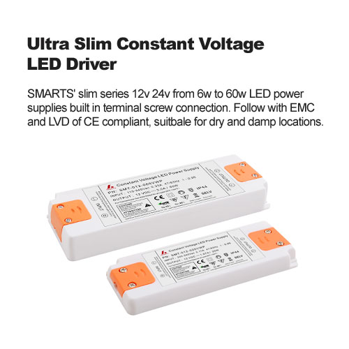 Smarts neue Produkte - Kunststoff IP20 Slim Konstantspannung LED-Treiber