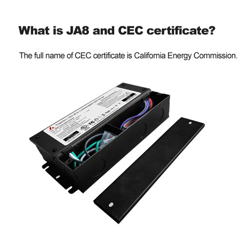 Wasist JA8 und CEC Zertifikat? 
