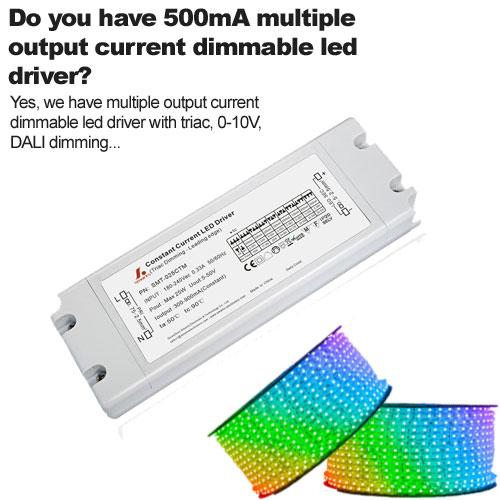 Haben Sie einen dimmbaren 500-mA-LED-Treiber mit mehreren Ausgangsströmen?