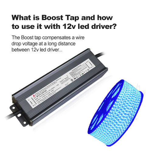Was ist Boost Tap und wie wird es mit einem 12-V-LED-Treiber verwendet?