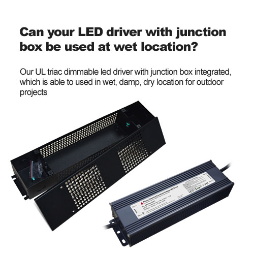 Kann Ihr LED-Treiber mit Anschlussdose an nassen Orten verwendet werden?