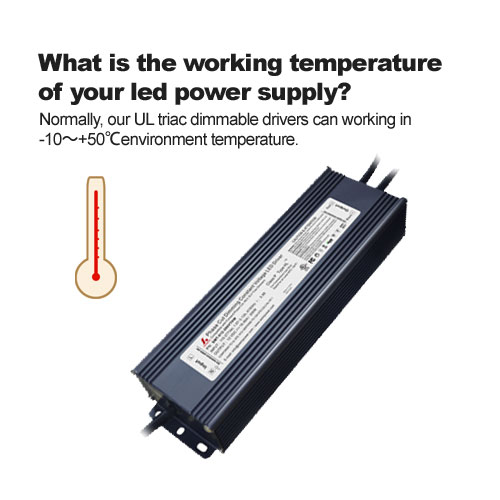 Was ist die Arbeitstemperatur Ihres LED-Netzteils?