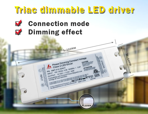 Verbindungsmodus und Dimmeffekt der 24-W-LED-Leisten-Stromversorgung von smart electronics