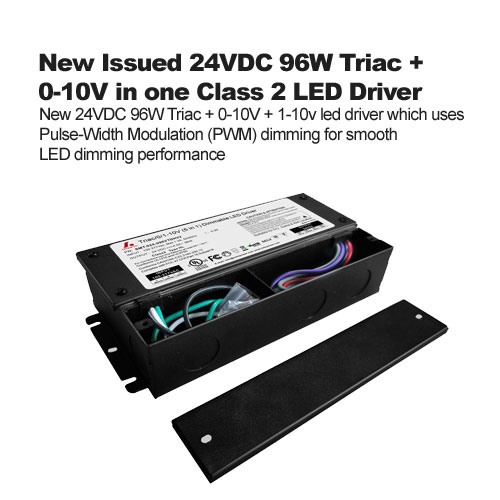 Neue Ausgestellt 24VDC 96W Triac + 0-10V in einem Klasse-2-LED-Treiber