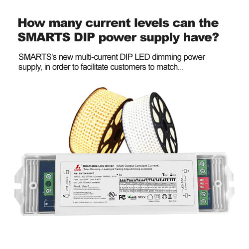 Wie viele Stromstufen kann das SMARTS DIP Netzteil haben?