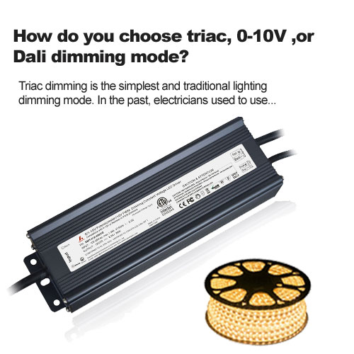 Wie wählen Sie den Triac-, 0-10V- oder Dali-Dimmmodus aus?