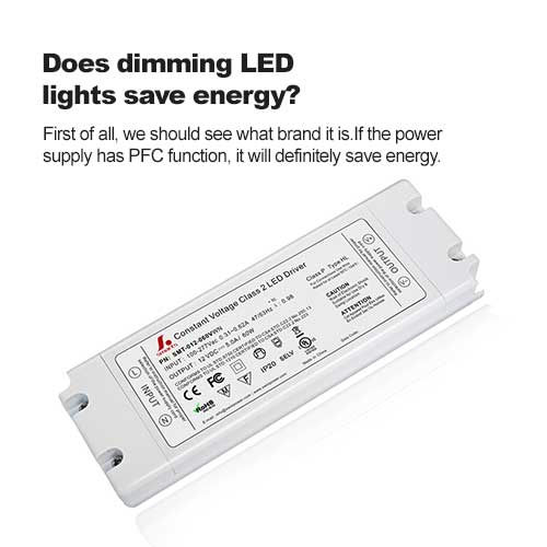 Spart das Dimmen von LED-Leuchten Energie?