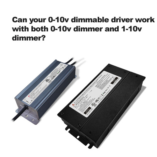 Kann deine 0-10v dimmable Fahrer-die Arbeit mit 0-10v dimmer und 1-10v dimmer? 