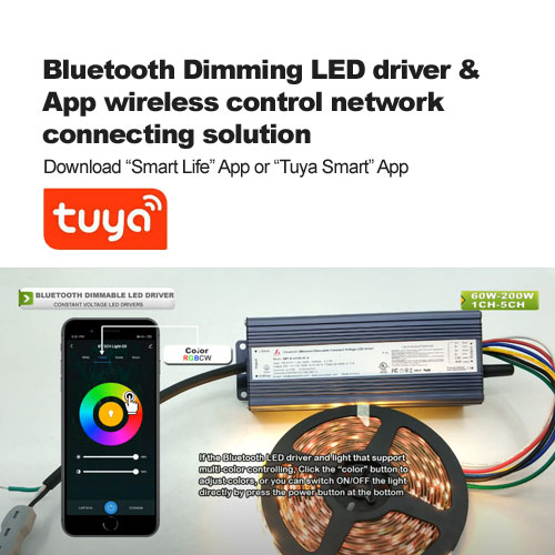  Bluetooth LED-Treiber zum Dimmen & App Verbindungslösung für drahtlose Steuerungsnetzwerke