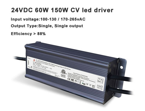  0-10V Dimmen Show- 24VDC 60w 150W Konstanter Spannungs-LED-Treiber